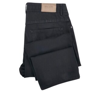 BALLIN Crescent Modern Fit Men's Khaki Pants Black Pima Cotton Perma Color